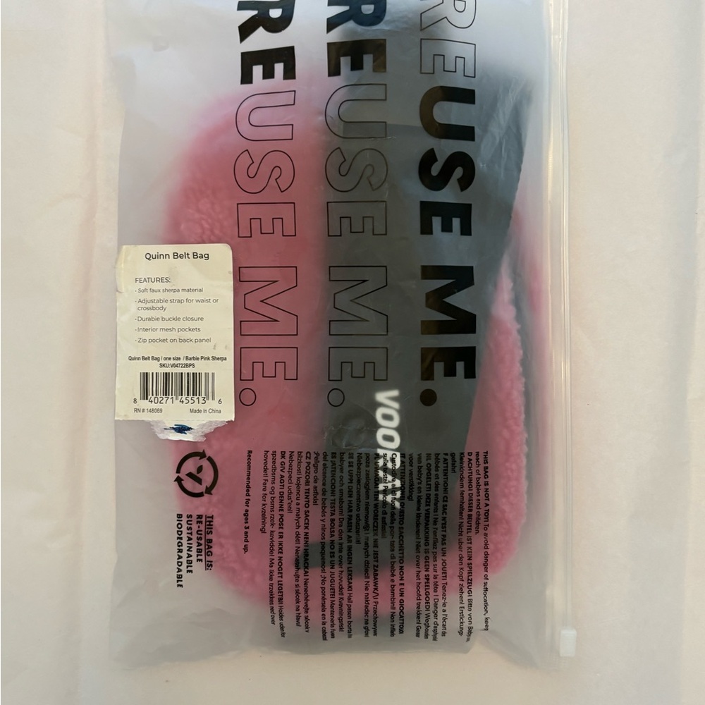 Vooray Ltd Edition Quinn Belt Bag / Pink Sherpa